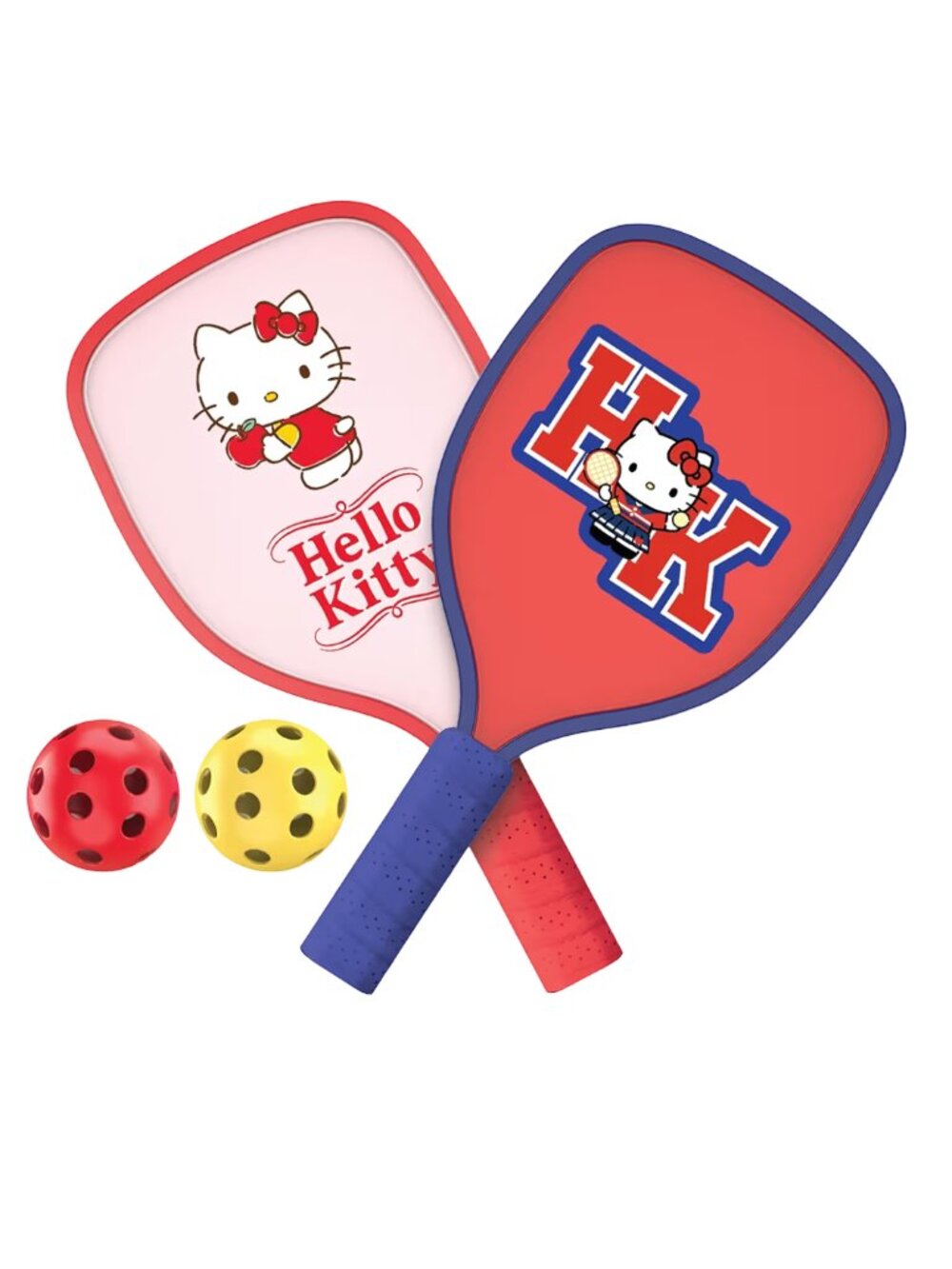 Hello Kitty Pickleball Paddle Set NEW Sealed Sanrio 2 Paddles & Balls